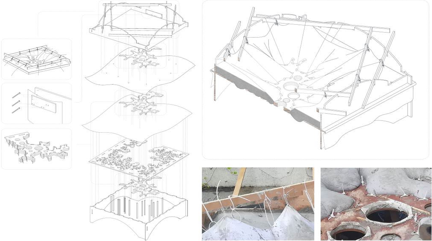 柔性混凝土模板科研项目展示